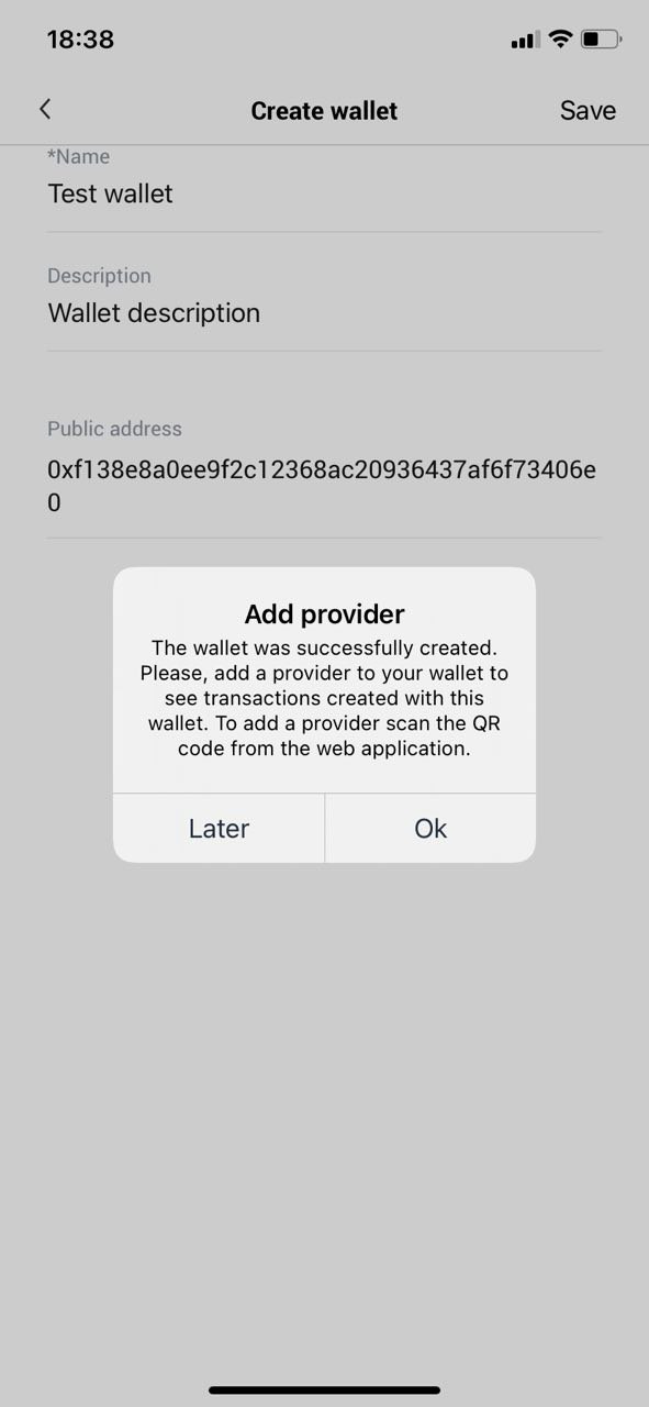 Figure 10 - Connect wallet to WLM